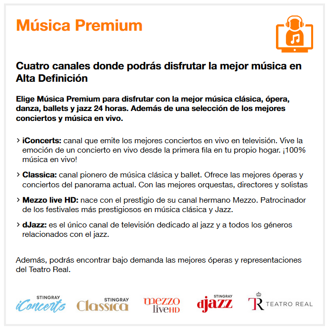 Orange TV Música Premium