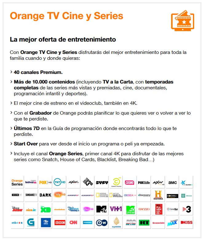Orange TV Cine y series